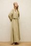 Bol Cut Linen Skirt with Hem - 4
