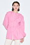 Beli Pile Detail Long Sleeve Bluz Pink - 3