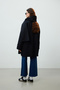 Stockholm Shawl Detail Oversize Trench Coat Black - 8