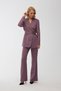 SATIN SPANISH CROWN TROUSERS PURPLE - 2