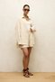 Beige Linen Oversize Buttoned Shirt - 7