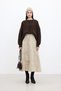 Patterned Knitted Tricot Sweater Brown