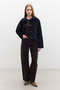 Quilted Velvet Jacket Black