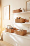 Washable Beige Pp Rattan Closet Laundry Children's Room Toy Organizer Storage Basket Organizer 36X26X12 - 6