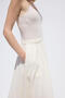 Wide Cut Muslin Skirt Ecru - 6
