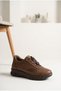 Women's Genuine Leather Flexible Lace-Up Thick Sole Orthopedic Daily Walking Shoes & Sneakers - 2