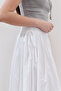 Tie Detail Wide Skirt Ecru - 5