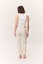 High Waist Flare Leg Jean Ecru - 7