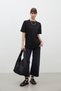 SHORT SLEEVE FIT COTTON T-SHIRT BLACK