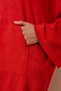 Towel Fabric Casual Dress Red - 6