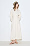 Belly Pleated Detailed Dress Butter - 2