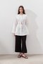 Linen Sitting Jacket Ecru - 5