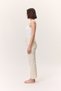 High Waist Flare Leg Jean Ecru - 6