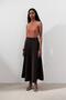 Linen Wide Piece Skirt Bitter Brown - 5