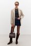 Classic Closed Blazer Jacket Stone - 3