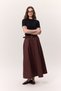 Premium Wide Skirt Burgundy - 5
