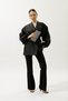 Jacquard Organza Kimono Black - 5