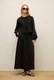 Bol Cut Linen Skirt Black - 3