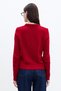 CYCLING NECK FIT KNIT SWEATER RED - 6