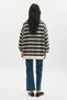 Polo Collar Oversize Sweatshirt Green - 6