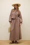 Bol Cut Linen Skirt Dried Rose - 4