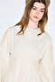 Belly Pleated Detailed Dress Butter - 5