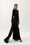 ABENDKLEID SCHWARZ MIT BINDUNGSDETAIL - 5