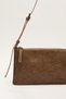 Thin strap baguette bag mink - 3