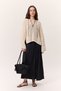 Crush Saten Skirt Charcoal - 2