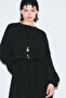 Muslin Waist Tie Dress Black - 5