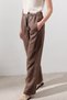 Linen Barrel Pants Dusty Brown - 5