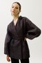 Jacquard Organza Kimono Purple - 2