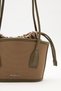 Canvas Mini Bucket Bag Brown - 5