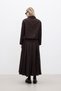 Pilise Maxi Skirt Dark Brown - 6