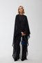 Abendkleid mit Cape, schwarz