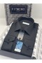 Classic Long Sleeve Pocketless Lycra Comfortable Fabric Men's Shirt Fs-004517 - Black - 3