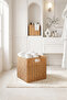 Washable Beige Pp Rattan Closet Laundry Children's Room Toy Organizer Storage Basket Organizer 33X33X33 - 2