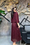 Women's Bat Sleeve Two Layered Lace Chiffon Dress Sun485 - 3