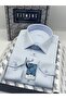 Classic Long Sleeve Pocketless Lycra Comfortable Fabric Men's Shirt Fs-004517 - Ice Blue