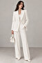 Laser Cut Wedding White Nobility Suits