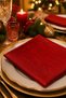 Red Napkin with Glitter, 40x40 Cm 4 Pieces - 3