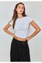 Basic dar kesim t-shirt - 6