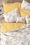 Fitted Sheet Duvet Cover Set Single Branch Yellow - 2