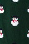 Men's Cotton Single New Year's Themed Socks Green - 4
