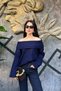 Women's New Season Madonna Collar Ribbed Oversize Knitted Sweater Sun125 - 7