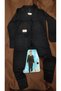 100% Cotton Combed Interlock Children's Winter Thermal Underwear Set Black - 6
