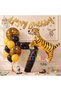 Safari Concept Tiger 7 Years Old Balloon Set Tiger Party Concept Birthday Balloon Set Jungle Tiger Balloon