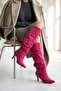 Rumba Pink Suede Gusseted Pull-On Casual Women's Boots