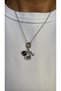 Stainless Steel 45 cm Love Mom Heart Necklace with Baby Foot Figure |   Silver & Gold Color Women's Necklace - 5