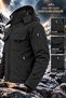 Softshell Waterproof and Windproof Men's Jacket with Fleece Inside, Can Be Used with or Without a Hood - 2